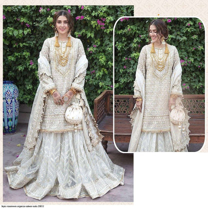 White Bridal Heavy Sharara Pakistani Suit