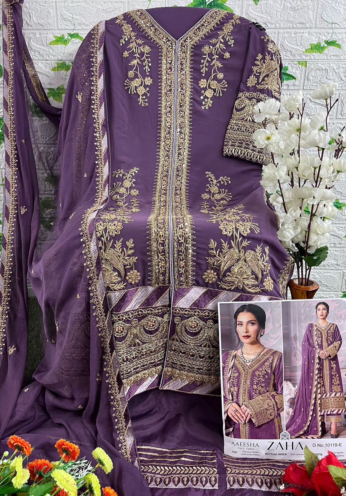 Brown Comfortable Ethnic Salwar Suits for Women