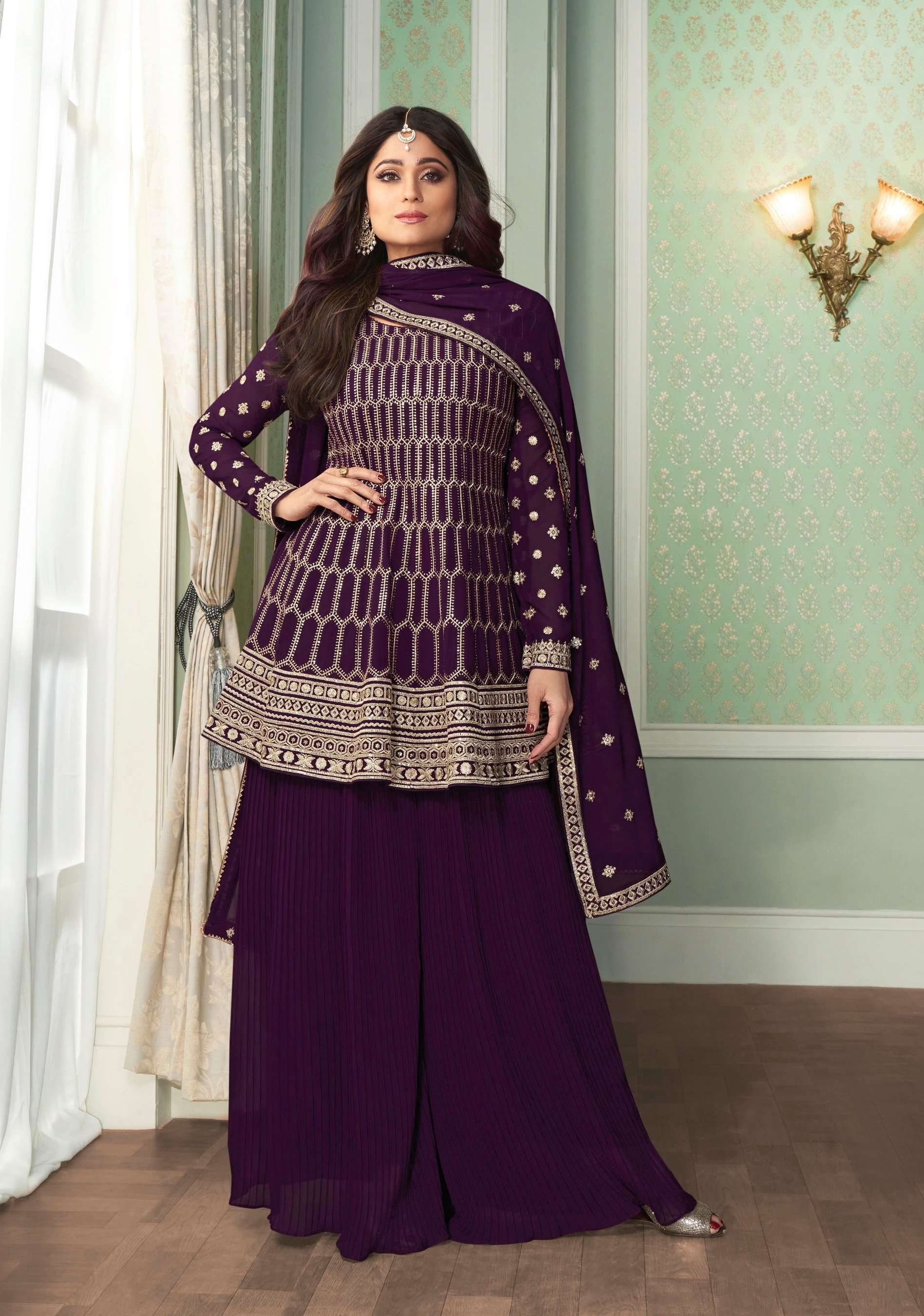 Bollywood Actress Wear Black Color Designer Heavy Salwar Suits –  TheDesignerSaree