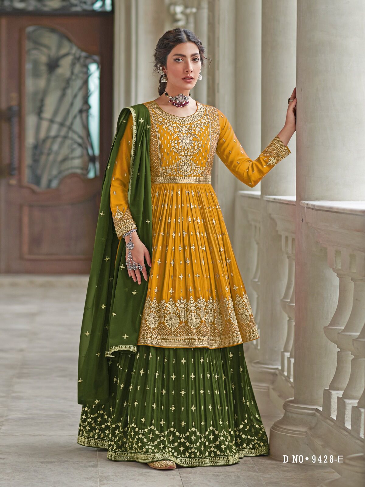 Bridal Style Peplum Sharara Suit for Women•Sharara • Raimentz
