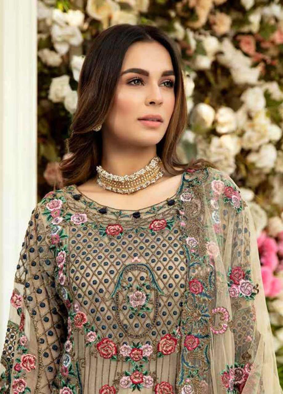 Wedding Pakistani dress materials,Georgette Embroidered salwar suit for  women,Casual,Party,Wedding salwar kameez,Neck embroidery suit,ladies suit  fabric,ladies dress churidar material,chikankari suit, women floral  georgette suit,White -combination ...