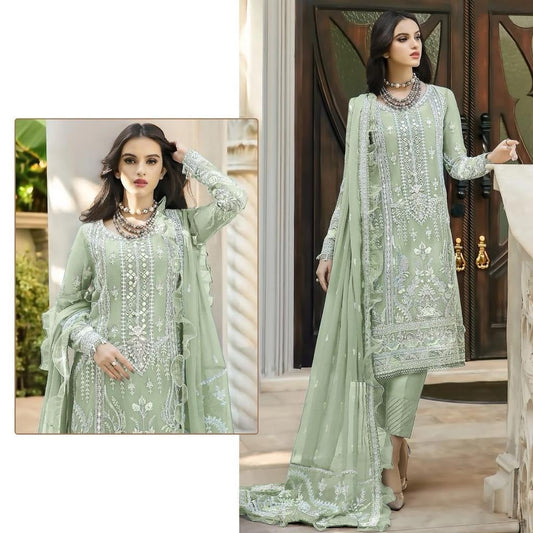 Green Salwar Kameez with Modern Twist on Traditional Threads