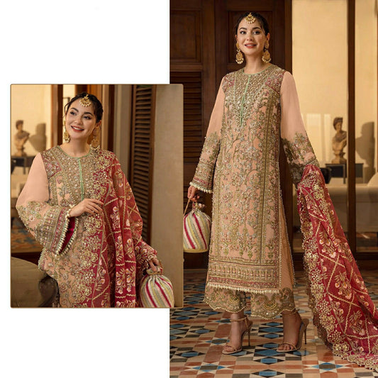 Georgette Heavy Embroidery Pakistani Style Suit